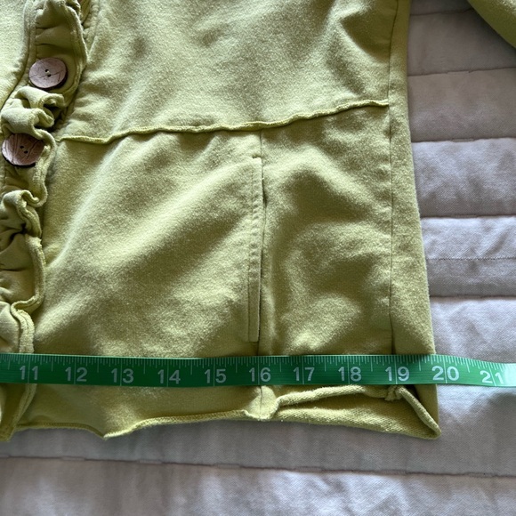 Nomadic Traders Lime Ruffle Button Blazer - Picture 9 of 10